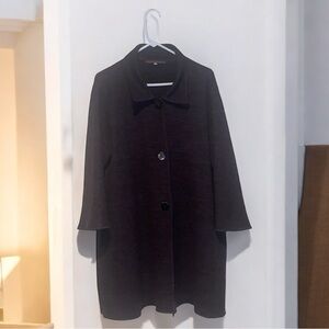 Peruvian Connection Baby Alpaca Wool Sweater Coat Size M